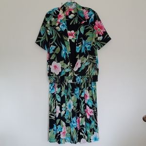 Alfred Dunner 2 Piece Vintage Skirt & Top - 12/14